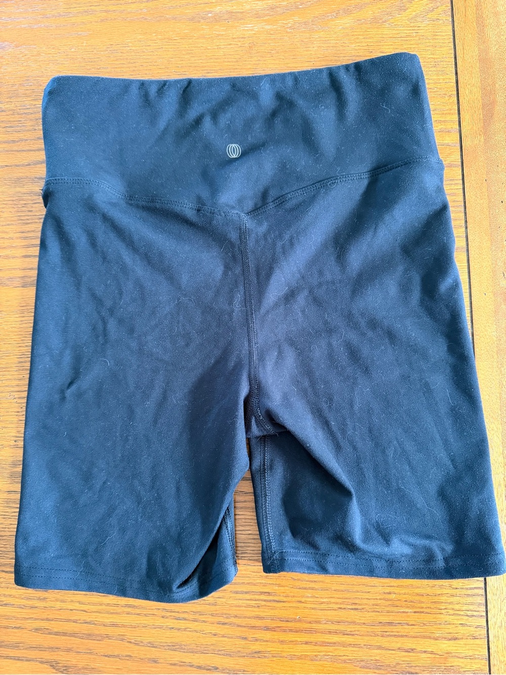 Women's Black High-Waist Biker Shorts